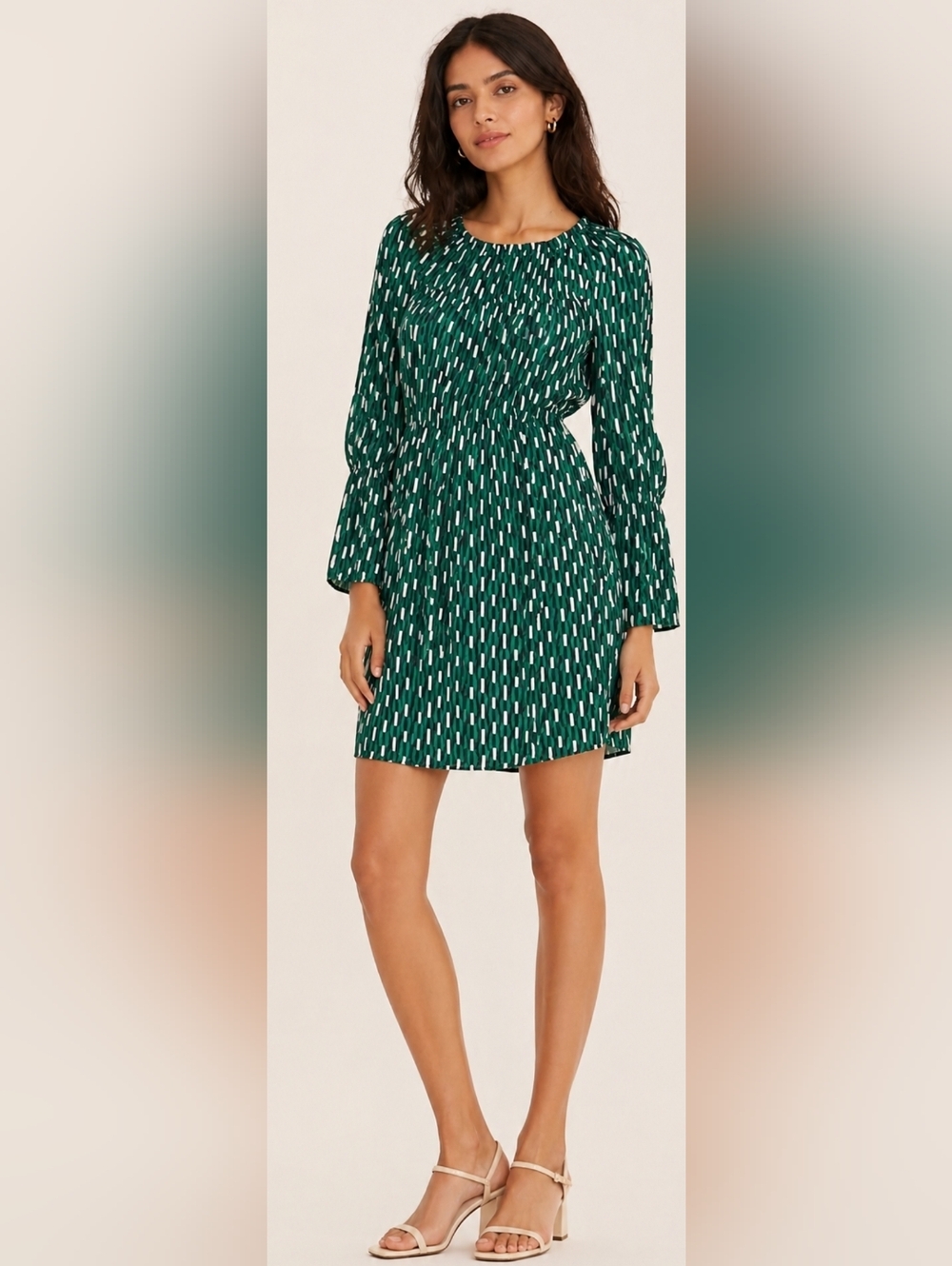 Maje Revalou Silk Blend Geometric Mini Dress Sz. 2 (M)